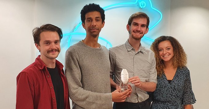 Investment Week editorial team (L to R) James Baxter-Derrington, Pedro Goncalves, Elliot Gulliver-Needham, Lauren Mason